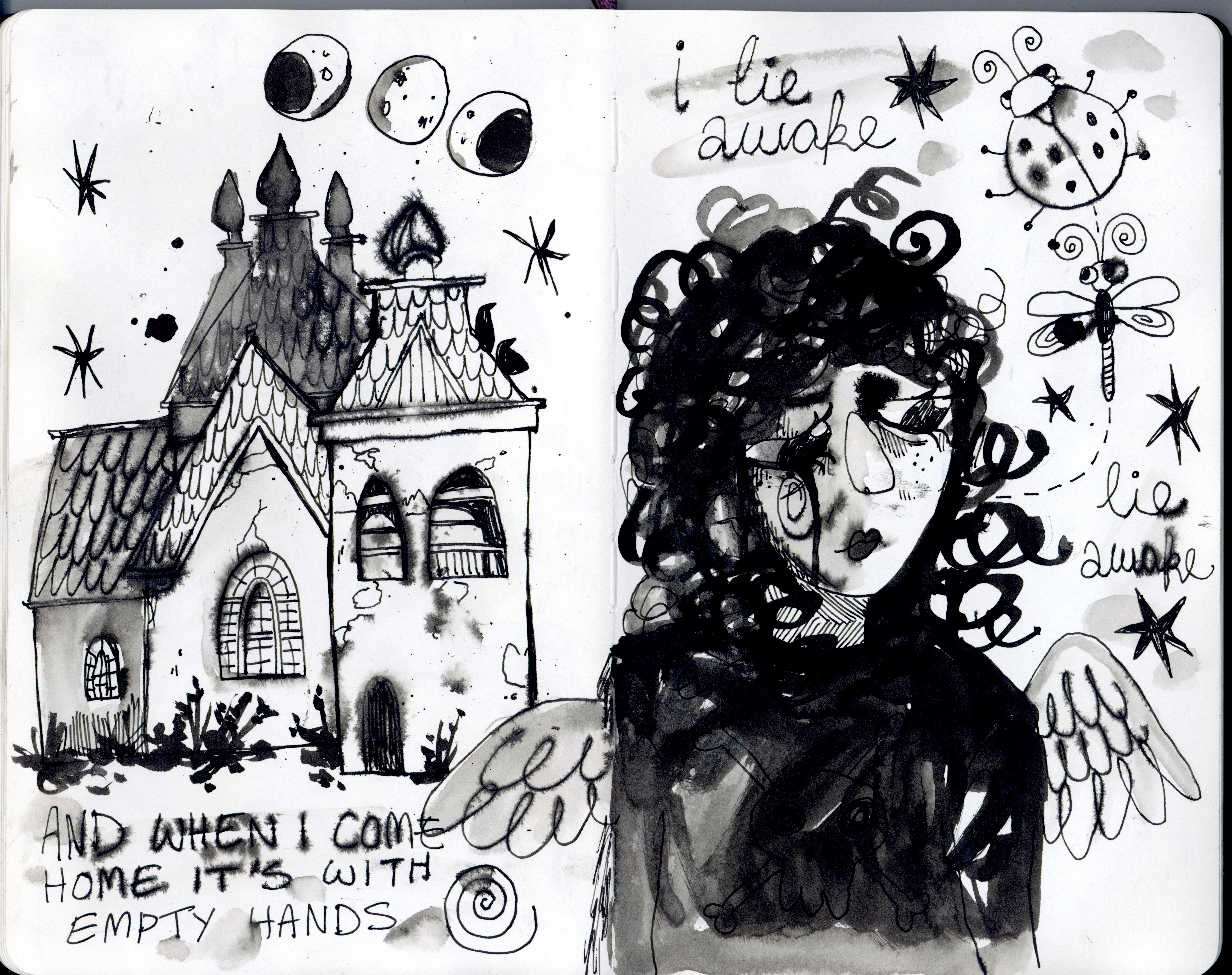 haunted house — illustration by Maya Babeanu